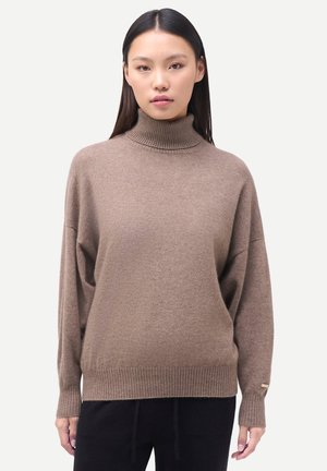 T-NECK - Strickpullover - taupe
