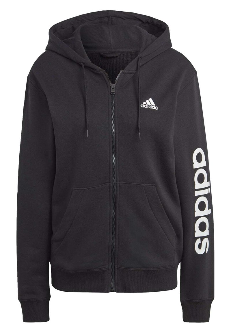 adidas Sportswear ESSENTIALS LINEAR FULL-ZIP - Tröja med dragkedja ...
