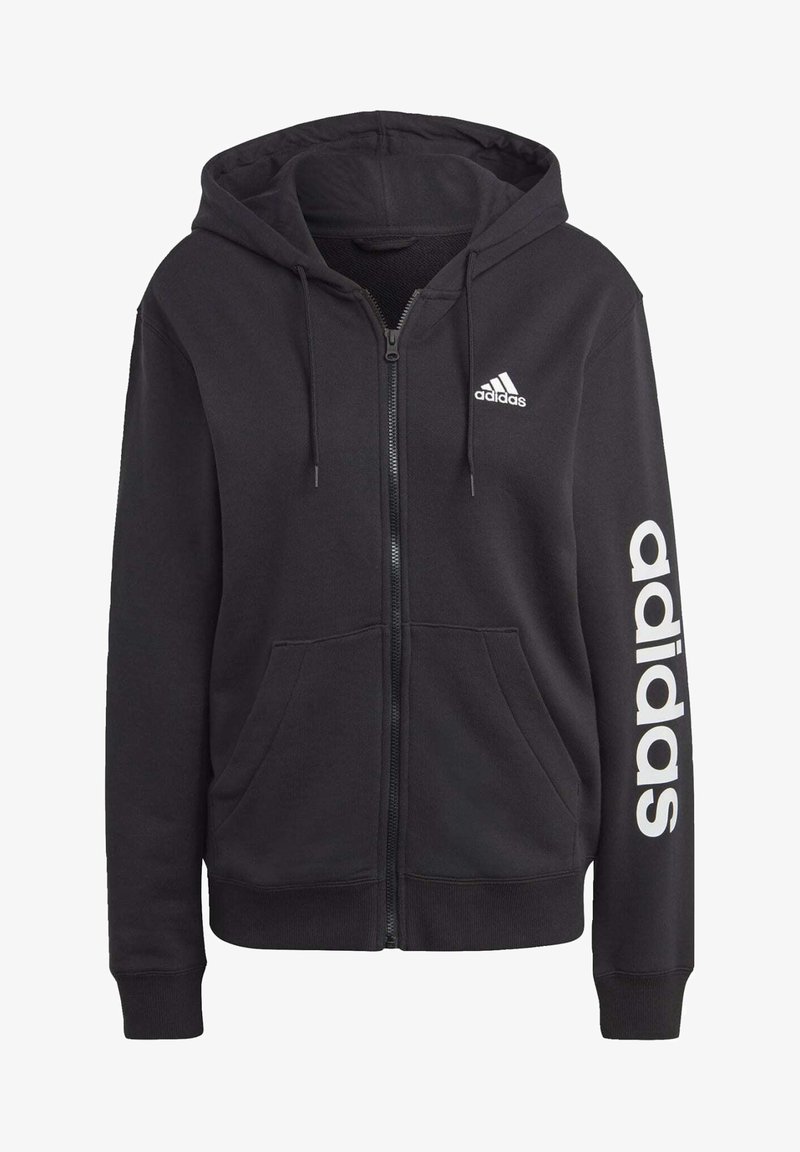 adidas Sportswear ESSENTIALS LINEAR FULL-ZIP - Tröja med dragkedja ...