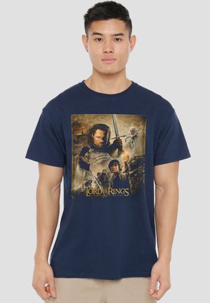 Cotton Soul, LOR ROTK POSTER - Print T-shirt - dark blue