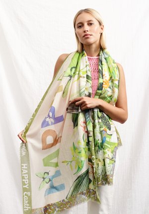 TAKE CARE SCHAL 'SAVE THE BUTTERFLIES' - Scarf - beige