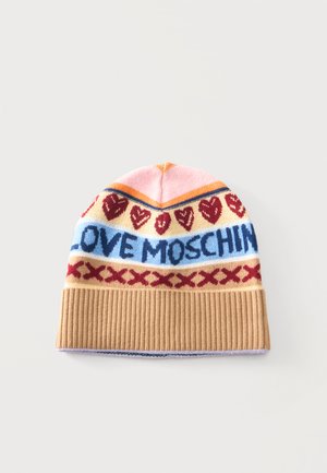 Love Moschino, GRAPHICS - Плетена шапка - multi-coloured