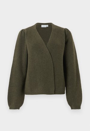 VILA, VIKEHLA OPEN CARDIGAN - Strickjacke - forest night