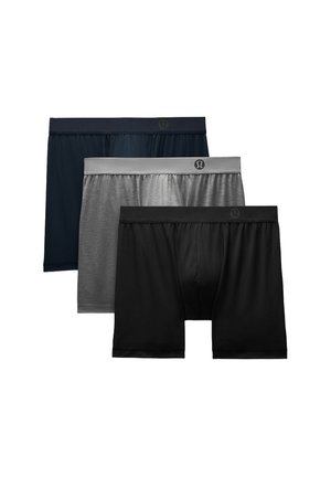 AIM BOXER 3 PACK - Boxerkalsong - Black/Heathered Core Medium Grey/True Navy
