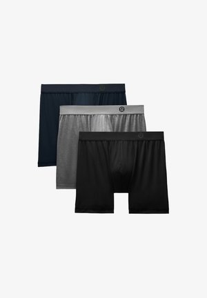 AIM BOXER 3 PACK - Trumpikės - Black/Heathered Core Medium Grey/True Navy