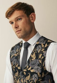 Next OCCASION  - Weste - black yellow gold floral