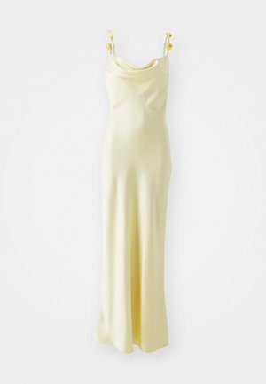 Gina Tricot COWL NECK DRESS - Robe de cocktail - light yellow