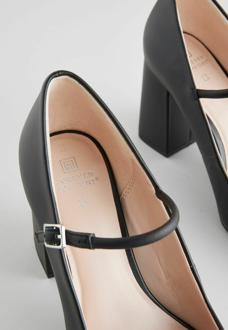 Scarpe Mary Jane Con Tacco A Blocco 5cm - Punta Quadrata In Pelle Per Cerimonie E Ufficio - Foto 7