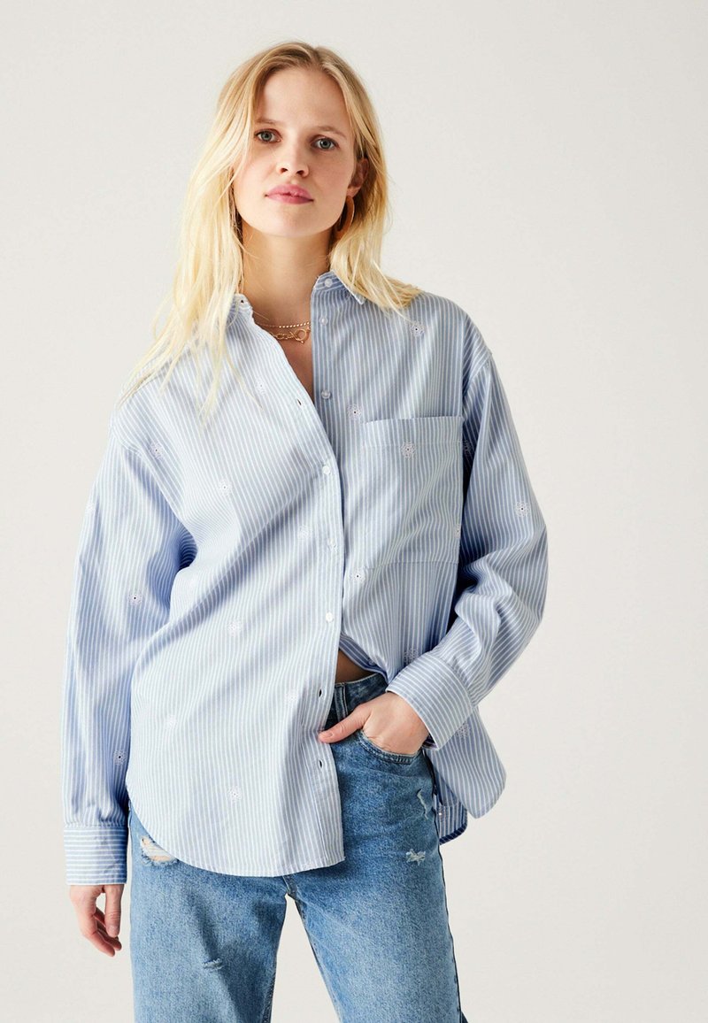 Chemisier Rayé Noir/moutarde/marine Primark - Taille 8 - Neuf Sans étiquette