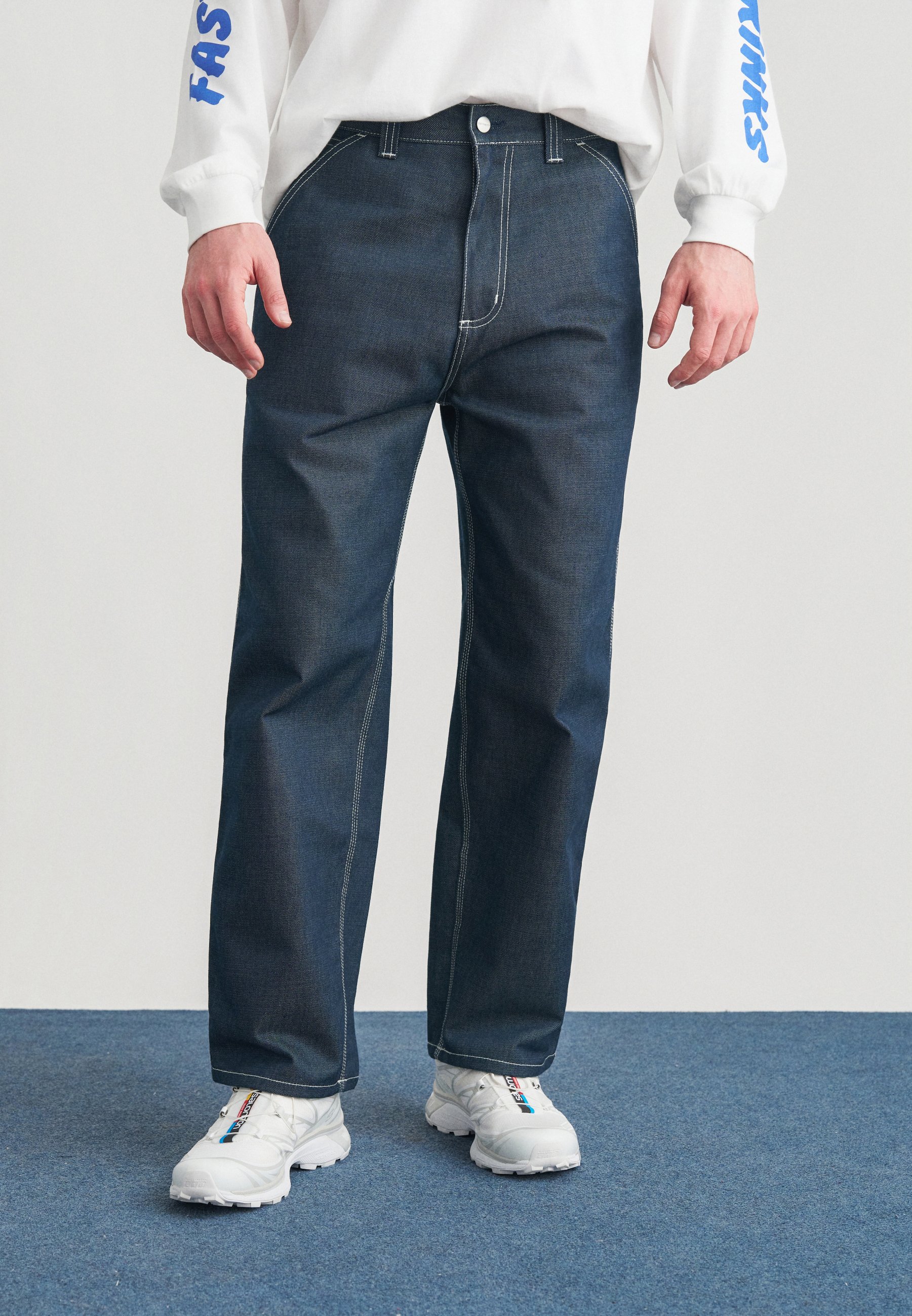 Carhartt WIP SINGLE KNEE PANT MELBOURNE - Carpenter Jeans - blue