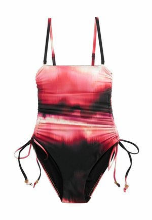 RUCHED TUMMY CONTROL TALL - Costum de baie - plum purple tiedye