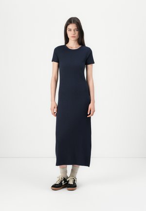 MODERN RIBBED MAXI - Robe en jersey - new classic navy