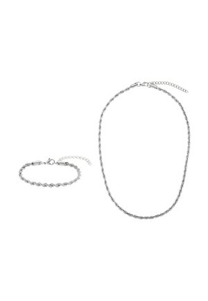 SET - Collier - silberfarben poliert