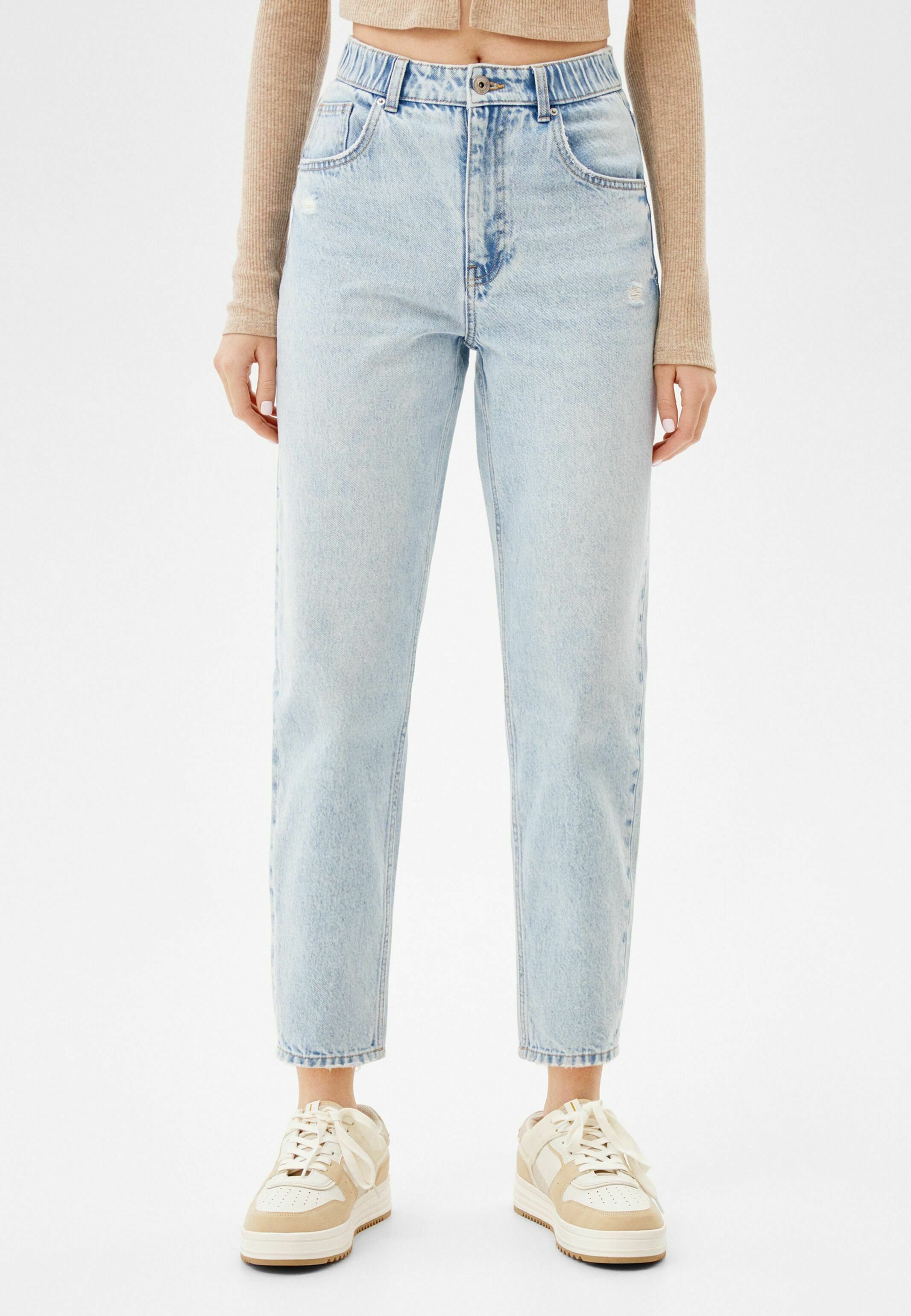 Bershka BALLOON - Relaxed fit jeans - light blue - Zalando.de