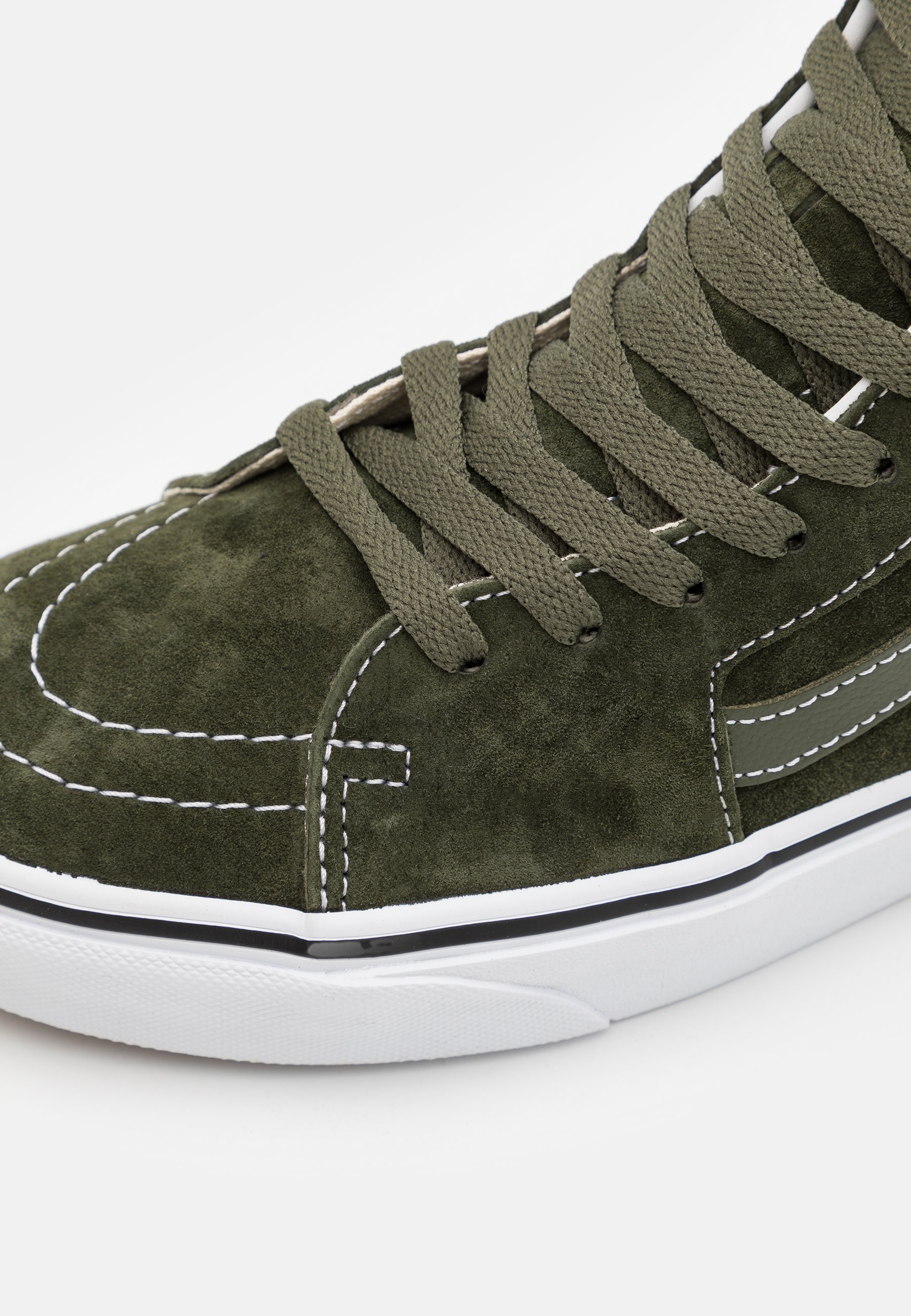 olive hi top vans