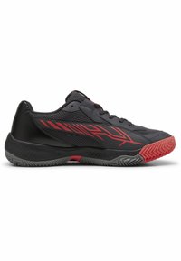 Puma NOVA COURT UNISEX - Zapatillas running asfalto - flat dark gray  black flat medium gray active red