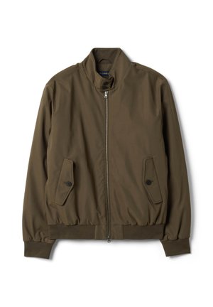 PIOMBO, REGULAR-FIT JACKET WITH ZIP AND HIGH COLLAR - Bomberjacke - green
