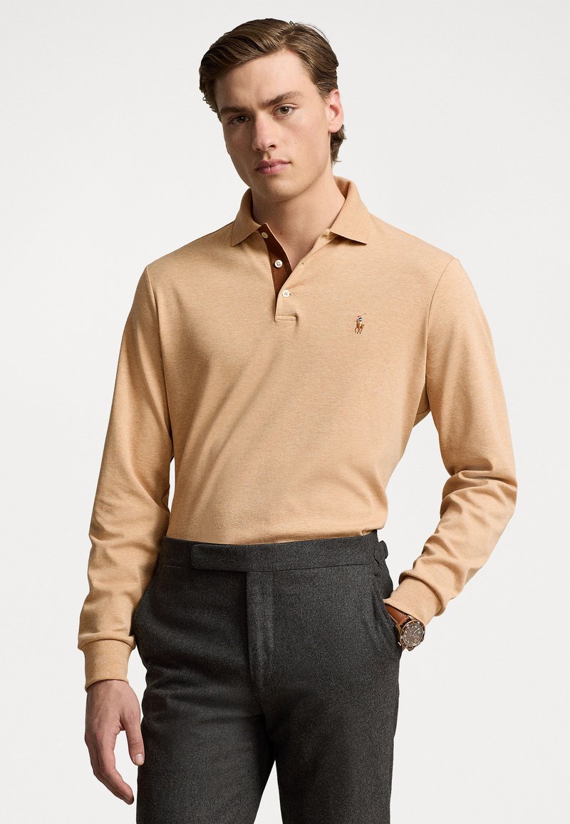 Polo Ralph Lauren CUSTOM SLIM FIT SOFT COTTON POLO SHIRT - Longsleeve - camel