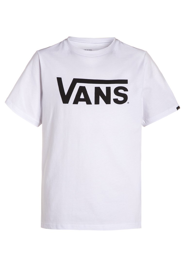 Vans BY VANS CLASSIC BOYS TShirt print white/black/weiß Zalando.de