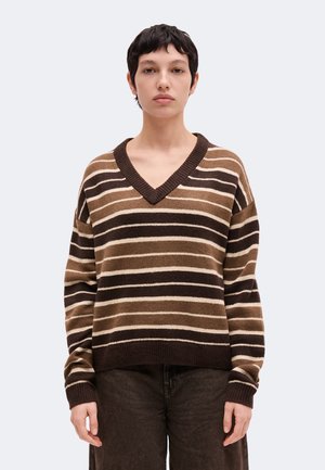 GAP, CASHSOFT V NECK - Пуловер - brown