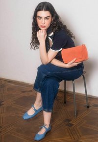 BALAGAN Bailarinas con hebilla - light blue