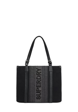 CITY - Shopping bag - black/ecru