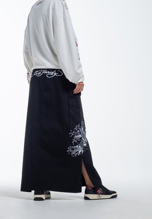 KOI WAVE - A-line skirt - black