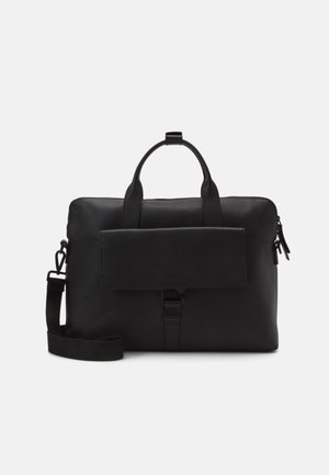 UNISEX LEATHER - Funda para portátil - black