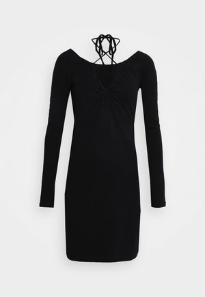 DRESS - Vestido de malha - black