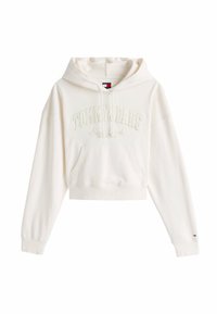 BOXY VARSITY HOODIE - Felpa con cappuccio - ancient white
