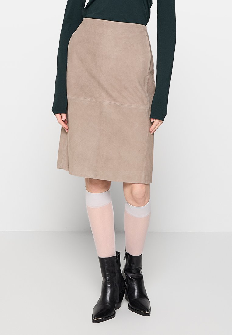 2nd Day Leren rok taupe 2nd Day Leren rok taupe