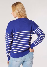 Apricot CREW NECK STRIPE - Strickpullover - blue