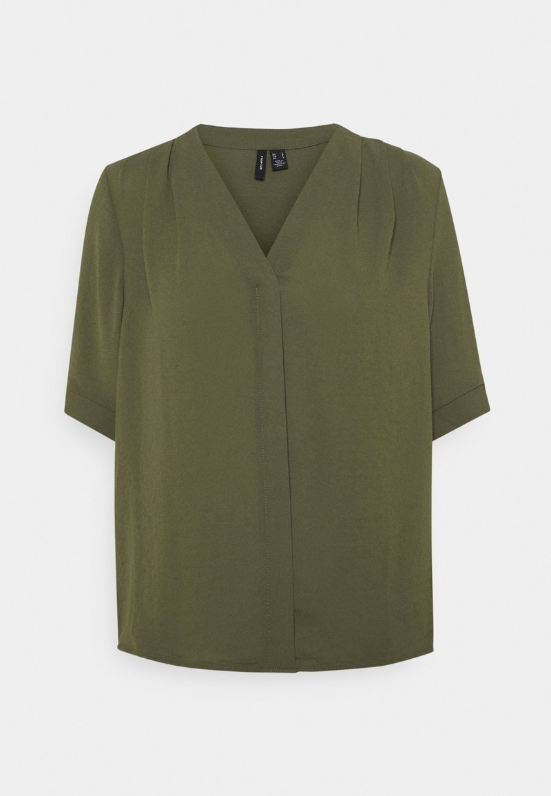 Vero Moda Blouse olijfgroen gemêleerd Vero Moda Blouse olijfgroen gemêleerd