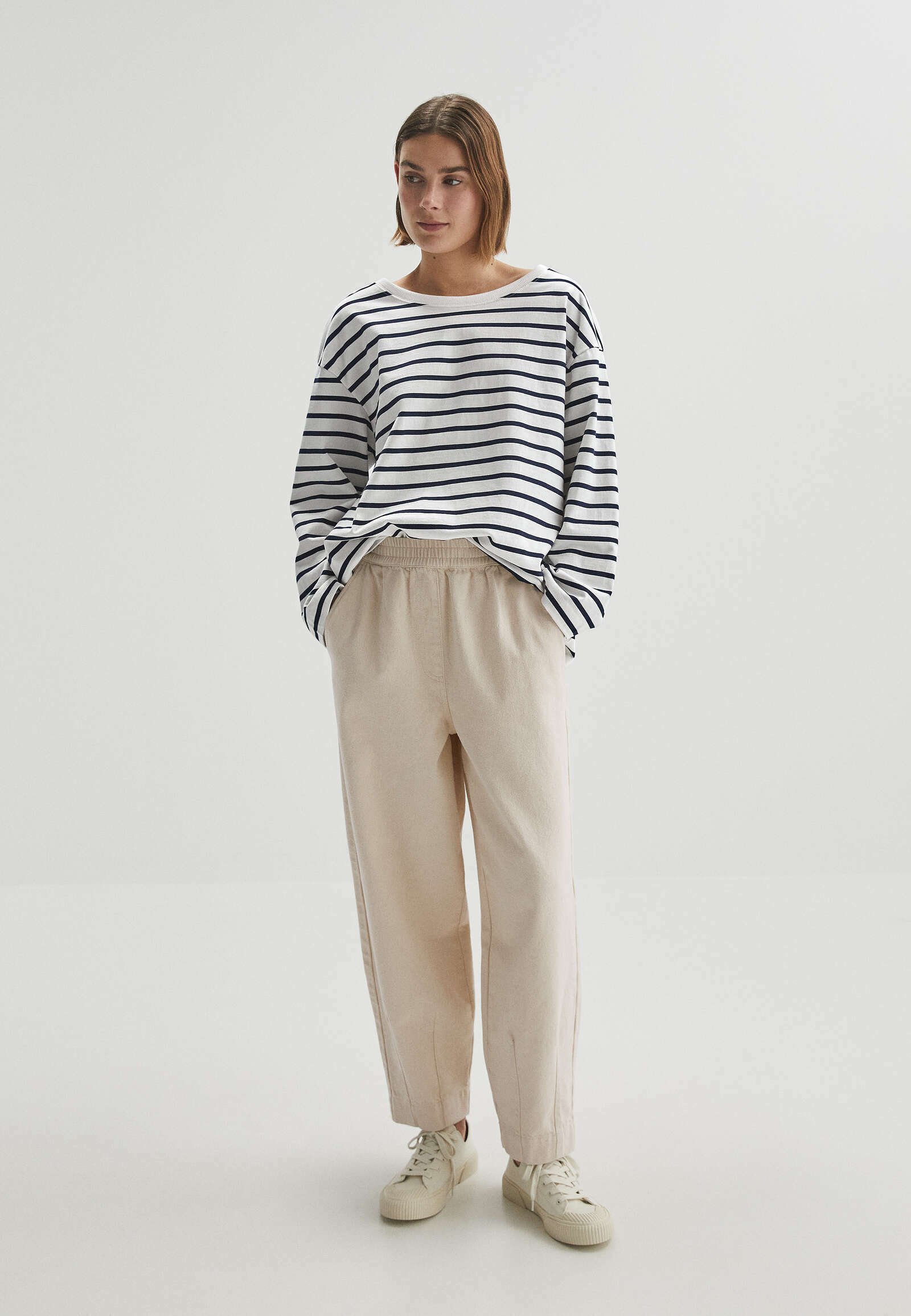 OYSHO Pantaloni sportivi - off-white/avorio - Zalando.it