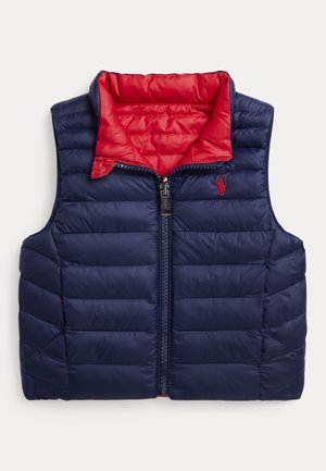 Polo Ralph Lauren REVERSIBLE QUILTED VEST - Bodywarmer - newport navy/red