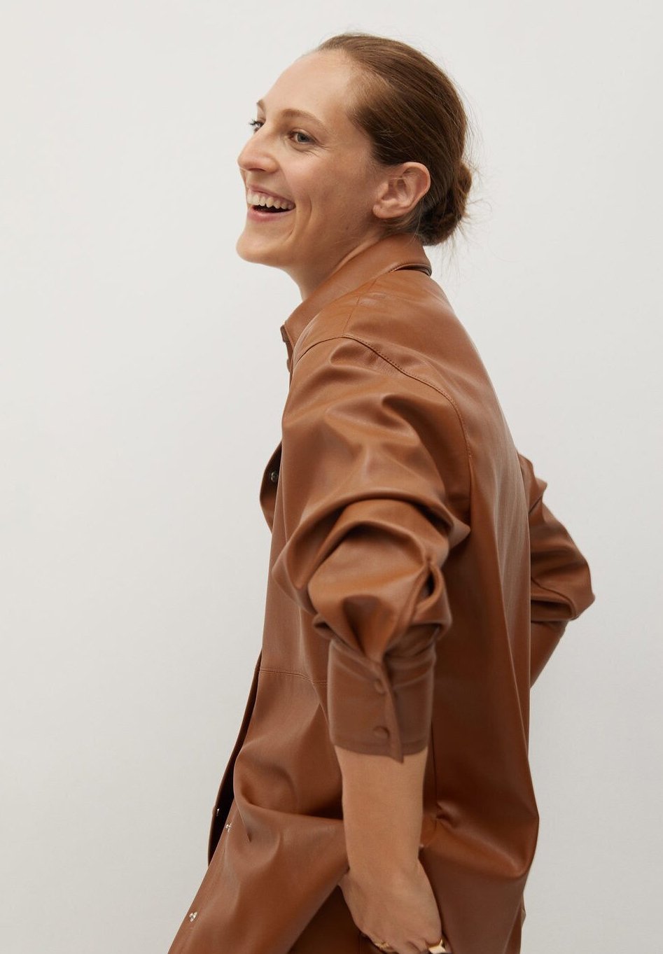 Mango JAYSI Skjorte medium brownbrun Zalando.no Mango MADE Skjorte braunbrun Zalando.no