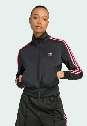 CLASSICS FIREBIRD TRACK - Felpa con zip - black/lucid pink