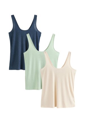REGULAR FIT - 3 PACK - Top - navy sage cream
