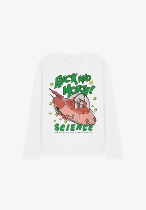 Rick And Morty, RICK AND MORTY RICK'S SHIP COMIC - Long sleeved top - white