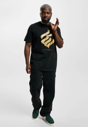 Rocawear BIGLOGO  - T-shirt print - black gold