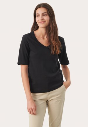 RATANSA - Osnovna majica kratkih rukava - black