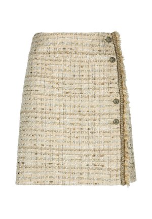 FRECCIA - Átlapolós szoknya - beige oro