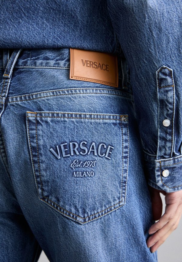 PANT EMBOSSED EMBROIDERY - Straight leg jeans3