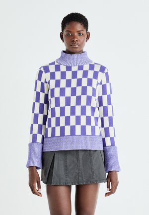 SLFSARA HIGH NECK - Strickpullover - liberty/birch