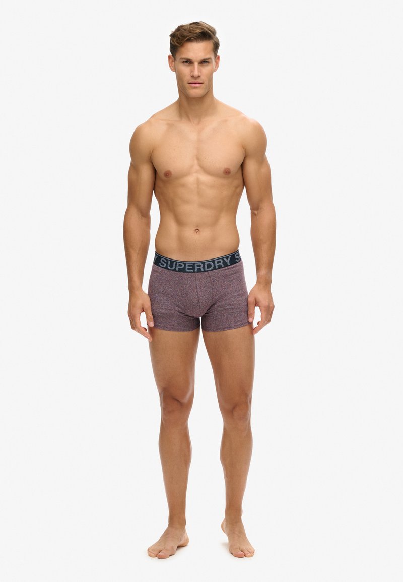 Superdry & Co 3ER PACK - LOGOBUND  - Calzoncillos - nvy port stripe gry mrl feeder