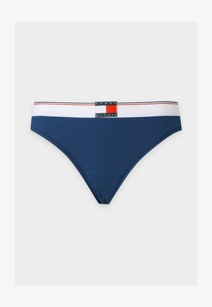 Tommy Hilfiger, VARSITY RIB THONG - TH HERITAGE - String - blue ink