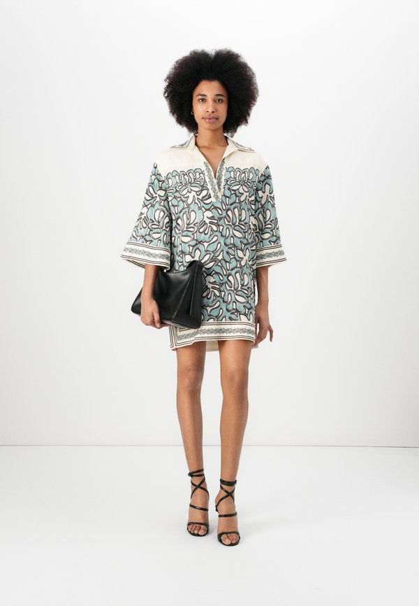 IMOGEN TUNIC MINI DRESS - Day dress - ocean corals2