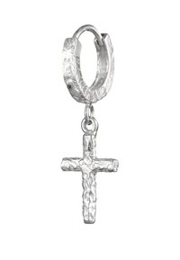 Kuzzoi Boucles D'oreilles Créoles Rondes Pour Homme En Argent 925 (12 Mm) - Boucles D'oreilles Classiques Avec Perle De Coquillage 0301482624, Argent Sterling