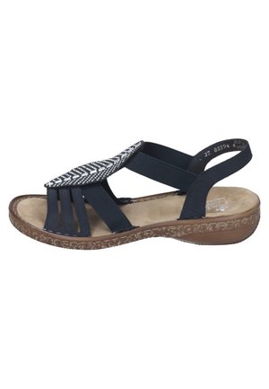 Rieker Pantolette flach - blue