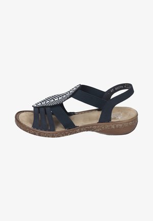Rieker Pantolette flach - blue